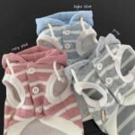 New Arrival Autumn Dog Hooded Vest with Colorful Stripes, Sleeveless Pet Apparel for Small & Medium Dogs and Cats - Image 2