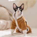 Autumn & Winter Thickened Warm Faux Suede 4-Legged Cotton Padded Pet Apparel for Kittens and Puppies - Image 3