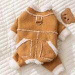 Autumn & Winter Thickened Warm Faux Suede 4-Legged Cotton Padded Pet Apparel for Kittens and Puppies - Image 4
