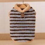 Autumn & Winter Thickened Warm Striped Polar Fleece Harness Sweater, Pet Apparel for Kittens and Dogs - Image 5