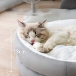 Round Pet Bed for Cats & Small to Medium Dogs (Teddy), All-Season Universal Cat Nest & Dog Cushion - Image 3