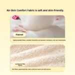 Cartoon Bear Flannel Pet Blanket, All-Season Warm Pet Mat & Dog Bed Cover for Cats and Dogs - Image 3