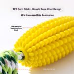 Corn Ball Rope Knot Dog Chew Toy, Teeth-Cleaning Durable Boredom Relief Toy for Small & Large Dogs - Image 4