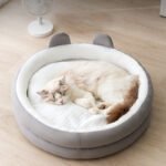 Round Pet Bed for Cats & Small to Medium Dogs (Teddy), All-Season Universal Cat Nest & Dog Cushion - Image 2