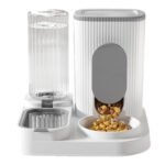Automatic Pet Feeder & Water Dispenser for Dogs & Cats, Ceramic & Stainless Steel Pet Bowls - Image 3