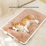 Neck Support Dog Sofa Bed, Washable All-Season Pet Bed Mat for Medium & Large Dogs and Cats