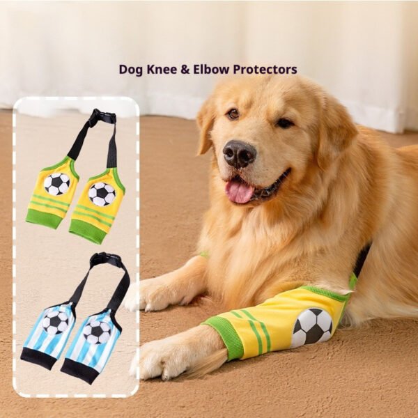 Pet Leg Protector for Medium & Large Dogs, Post-Surgery Anti-Licking Knee & Elbow Guard