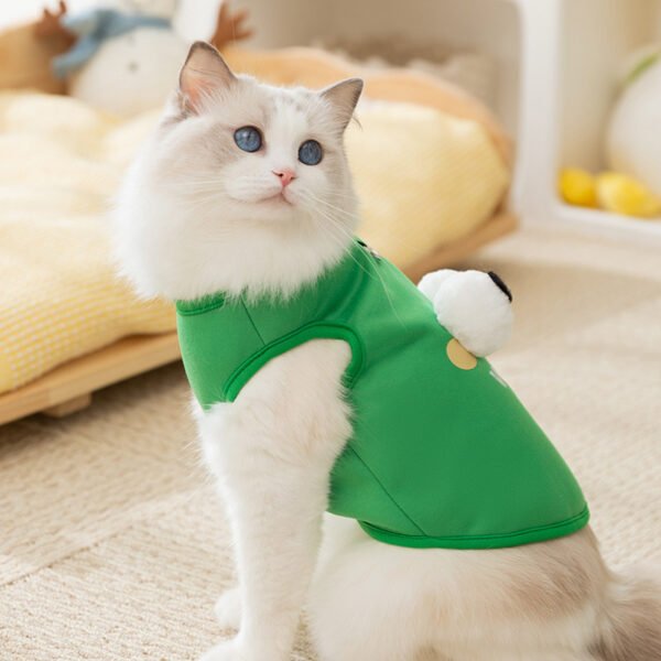 Autumn & Winter Warm Pet Hoodie for Cats & Dogs, Cute Big-Eyed Character Design