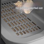 New Arrival Hooded Corridor Cat Litter Box, Fully Enclosed Anti-Splashing Kitty Toilet with Lift-Up Lid - Image 3