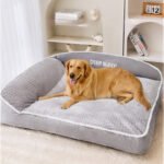 Thickened Pet Bed Sofa for Large Dogs (Golden Retriever & Labrador) and Cats, Winter & All-Season Warm Dog Cushion & Cat Bed - Image 3