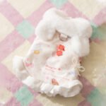 Princess-Style Rabbit Ear Harness Dress, Thickened Warm Pet Winter Apparel - Image 5