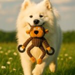 Plush Rope Knot Chew Toy with Rubber Ring - Image 4