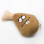 Squeaky Chicken Leg Plush Dog Toy, Interactive Chew Toy for Dogs