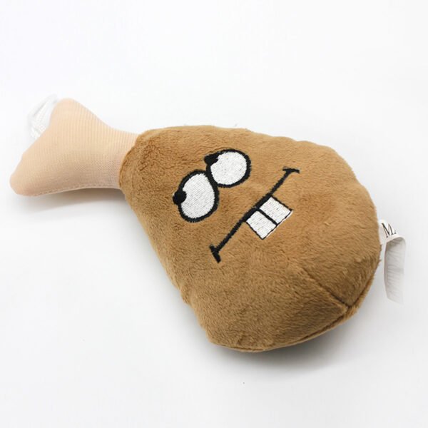 Squeaky Chicken Leg Plush Dog Toy, Interactive Chew Toy for Dogs