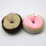 Squeaky Donut Plush Dog Toy, Stress Relief Teething Interactive Chew Toy - Image 4
