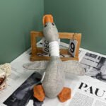 Squeaky Goose Plush Dog Toy, Interactive Teething Chew Toy for Dogs & Cats - Image 2