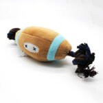 Double Cotton Rope Rugby Toy for Dogs - Image 2