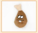 Squeaky Chicken Leg Plush Dog Toy, Interactive Chew Toy for Dogs - Image 2